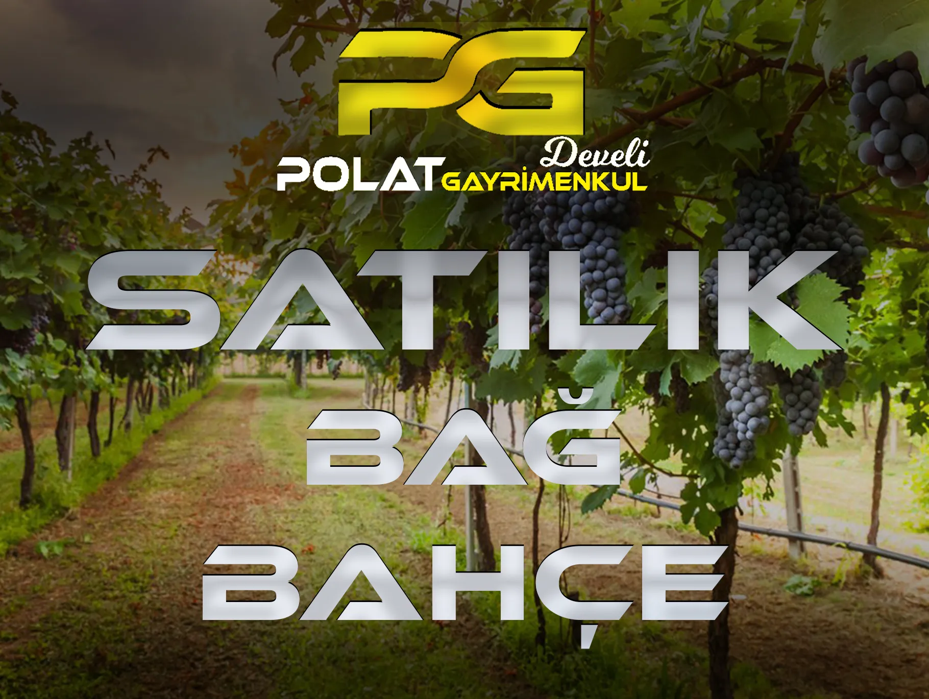 DEVELİ POLAT GAYRİMENKUL- YEDEK MAH. SONA MEVKİİ İKİ TARAFI DA YOL OLSAN SATILIK BAĞ BAHÇE